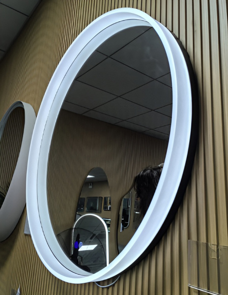 Зеркало с подсветкой AVS TU 80 см, антипар, белое Зеркало с подсветкой AVS TU 80 см, антипар, белое