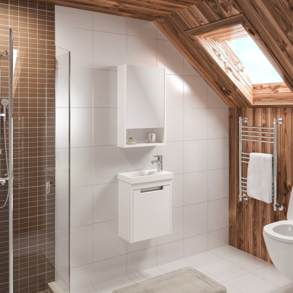 Тумба с раковиной Runo Микра 00000001078+УТ000002244 40 правая Тумба с раковиной Runo Микра 00000001078+УТ000002244 40 правая