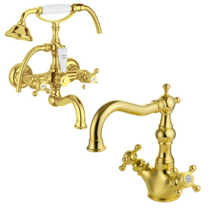 Комплект смесителей Migliore Arcadia 18398+ML.ARC-8302.DO золото