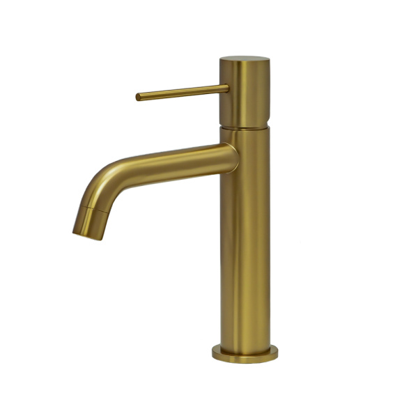 Смеситель для раковины AVS Slimmer брашированное золото