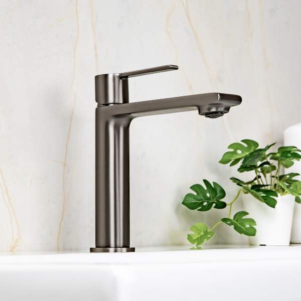 Смеситель для раковины AVS Elegant оружейная сталь Смеситель для раковины AVS Elegant оружейная сталь