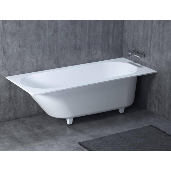 Ванна из искусственного камня Salini Ornella KIT S-Sense 170x75 белая матовая, с ножками Ванна из искусственного камня Salini Ornella KIT S-Sense 170x75 белая матовая, с ножками