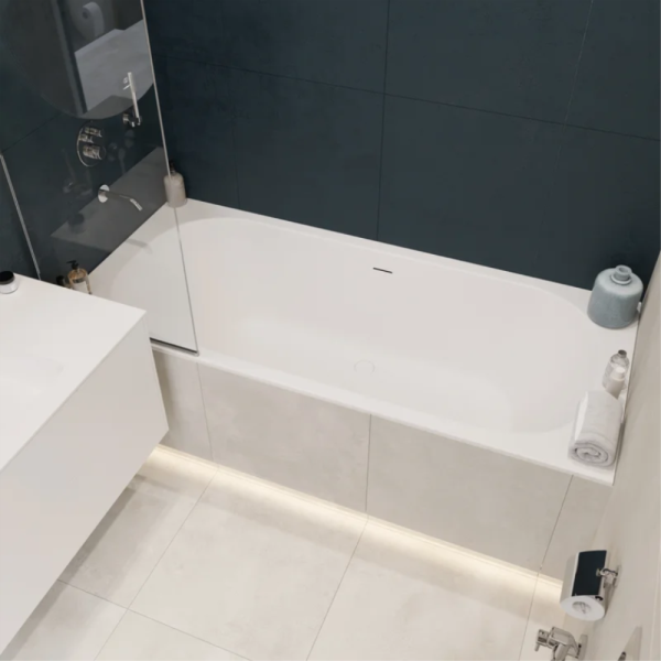 Ванна из искусственного камня Kupala Lono 170x70 белая матовая, с ножками и донным клапаном Ванна из искусственного камня Kupala Lono 170x70 белая матовая, с ножками и донным клапаном