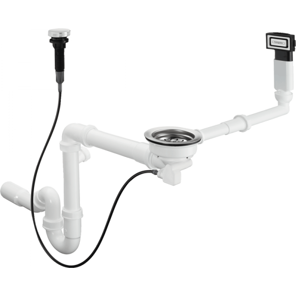 Автоматический слив-перелив для кух мойки из гранита Hansgrohe 43937000 Автоматический слив-перелив для кух мойки из гранита Hansgrohe 43937000