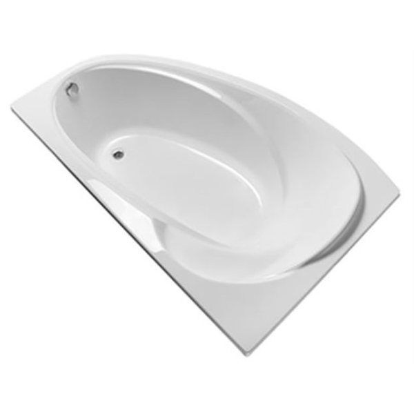 Акриловая ванна Marka One Julianna 170x100 L белая, без каркаса