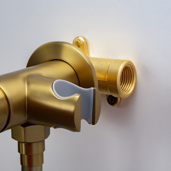 Гигиенический душ со смесителем AVS Elegant брашированное золото Гигиенический душ со смесителем AVS Elegant брашированное золото