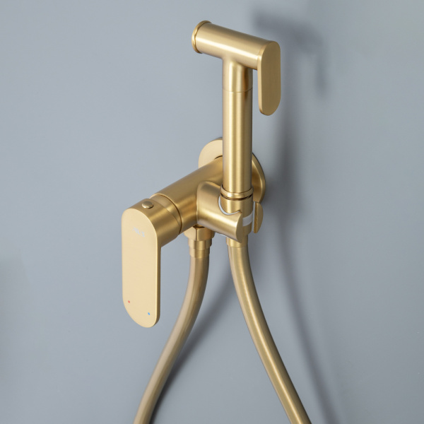 Гигиенический душ со смесителем AVS Beauty брашированное золото Гигиенический душ со смесителем AVS Beauty брашированное золото