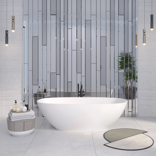 Ванна из искусственного камня Aqua de Marco Angelo 175x80 белая