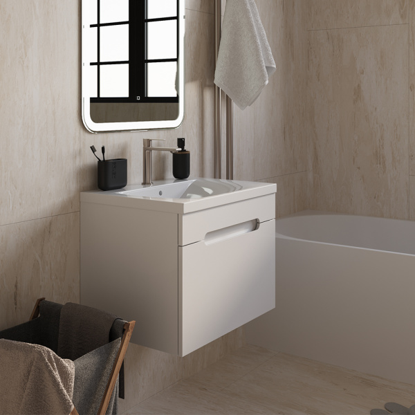 Тумба с раковиной AVS Эстель 60 белая Тумба с раковиной AVS Эстель 60 белая