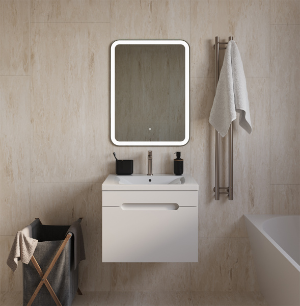 Тумба с раковиной AVS Эстель 60 белая Тумба с раковиной AVS Эстель 60 белая