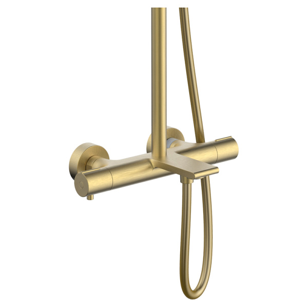 Душевая стойка с изливом AVS Elegant брашированное золото Душевая стойка с изливом AVS Elegant брашированное золото