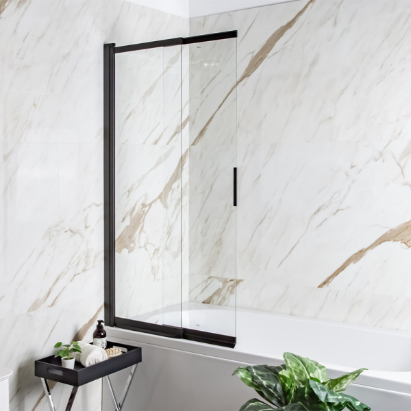 Шторка на ванну AVS Слайдер Плюс 80 профиль черный, стекло прозрачное Шторка на ванну AVS Слайдер Плюс 80 профиль черный, стекло прозрачное