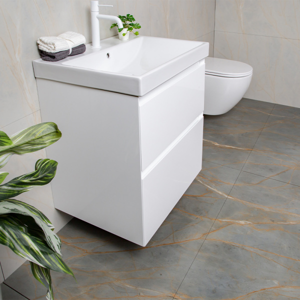 Тумба с раковиной AVS Гармония 60 белая (раковина 02 белая глянцевая) Тумба с раковиной AVS Гармония 60 белая (раковина 02 белая глянцевая)