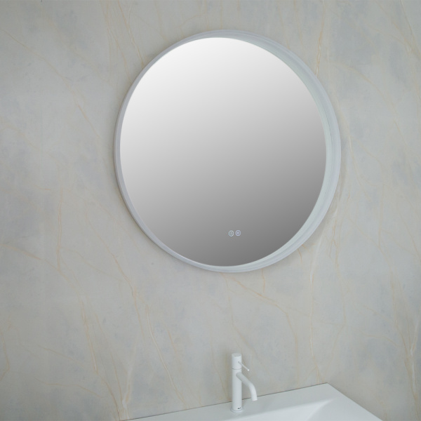 Зеркало с подсветкой AVS TU 80 см, антипар, белое Зеркало с подсветкой AVS TU 80 см, антипар, белое