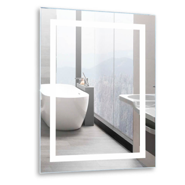 Зеркало с подсветкой AVS Торренс 60x80 см, серебро Зеркало с подсветкой AVS Торренс 60x80 см, серебро