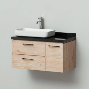 Тумба с раковиной подвесная 90 Wood Итана 4627189084483