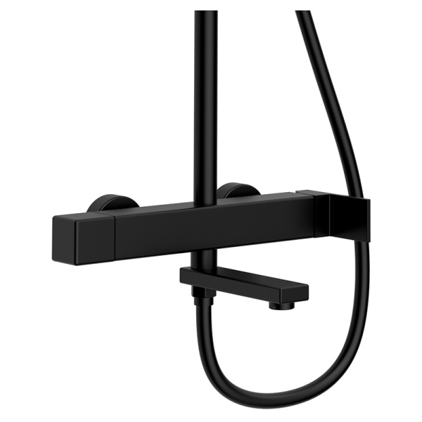 Душевая стойка AVS Cube 811-222-MB черный матовый Душевая стойка AVS Cube 811-222-MB черный матовый