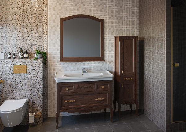 Тумба с раковиной ASB Wood Line Модерн 105 антикварный орех Тумба с раковиной ASB Wood Line Модерн 105 антикварный орех