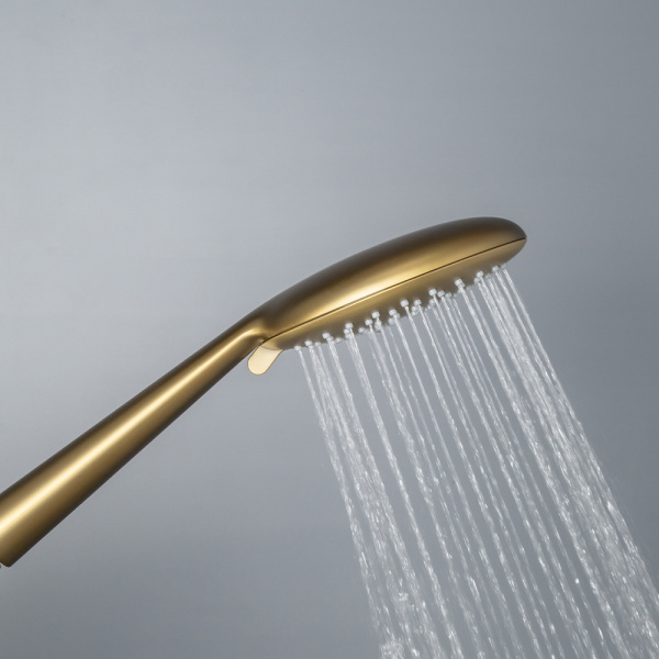 Душевой комплект AVS Termo 4в1 круглый, брашированное золото