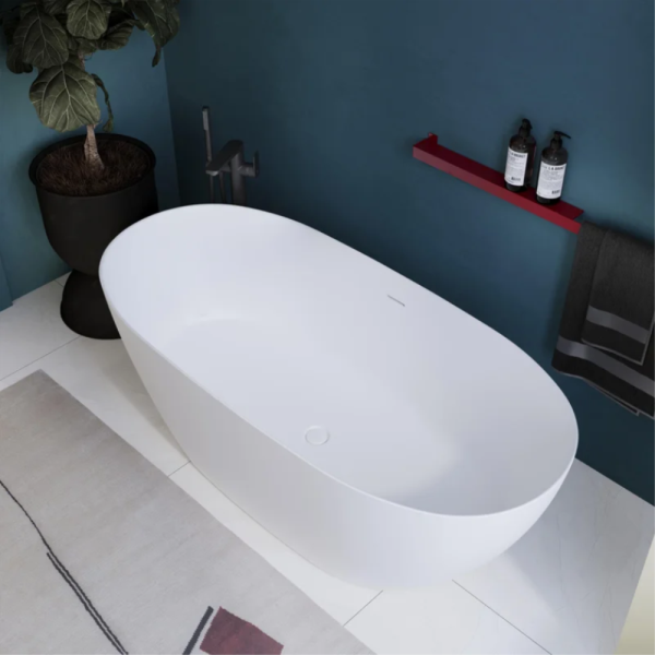 Ванна из искусственного камня Kupala Kupel 170x80 белая матовая, с донным клапаном Ванна из искусственного камня Kupala Kupel 170x80 белая матовая, с донным клапаном