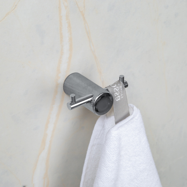 Крючок AVS Seeme, хром, двойной