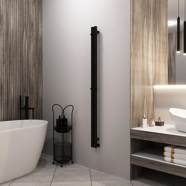 Полотенцесушитель водяной Grota Corsa 8x150 черный матовый