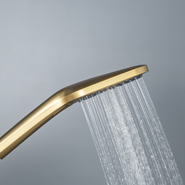 Душевая лейка AVS Cube брашированное золото Душевая лейка AVS Cube брашированное золото
