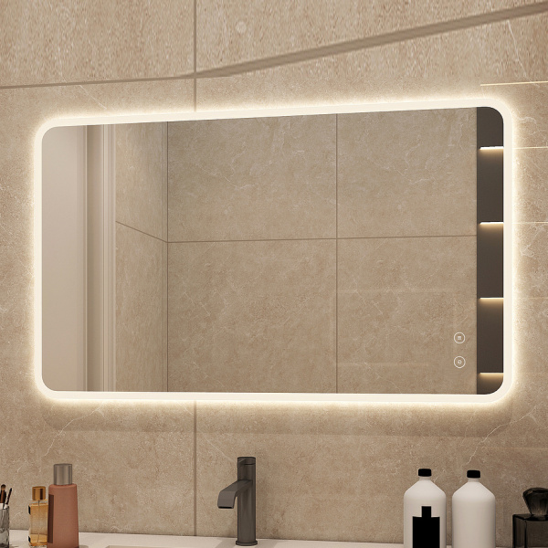 Зеркало с подсветкой AVS Виола 120x80 см, антипар