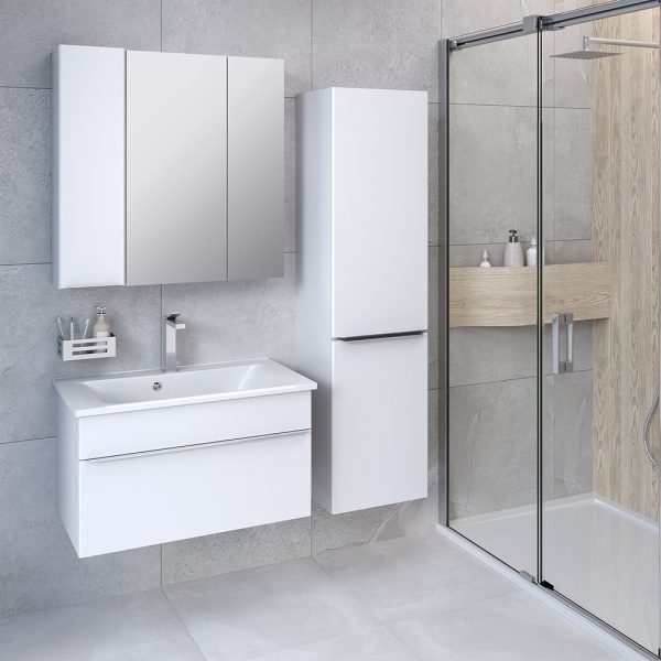 Тумба с раковиной Aqua de Marco Axioma 80 белая Тумба с раковиной Aqua de Marco Axioma 80 белая