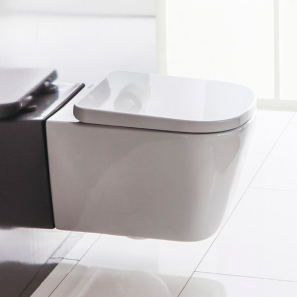 Унитаз подвесной BelBagno Albano BB120CHR+BB120SC безободковый, белый Унитаз подвесной BelBagno Albano BB120CHR+BB120SC безободковый, белый