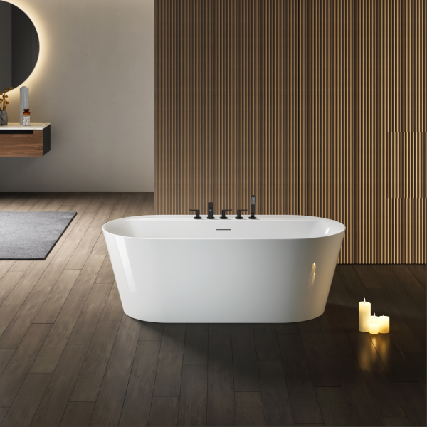 Акриловая ванна AVS Герда 170x80 белая с донным клапаном Акриловая ванна AVS Герда 170x80 белая с донным клапаном