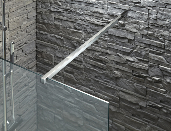 Душевая перегородка Jacob Delafon Contra 120 профиль хром, стекло прозрачное Душевая перегородка Jacob Delafon Contra 120 профиль хром, стекло прозрачное