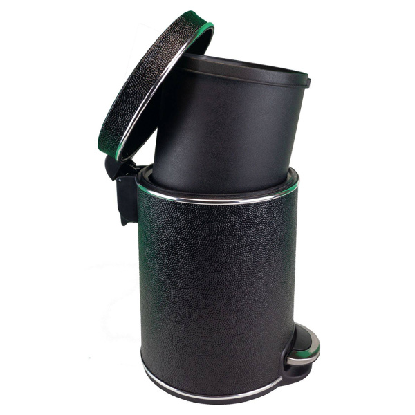 Ведро для мусора Geralis V-KHBH-B 5 л черное/хром Ведро для мусора Geralis V-KHBH-B 5 л черное/хром