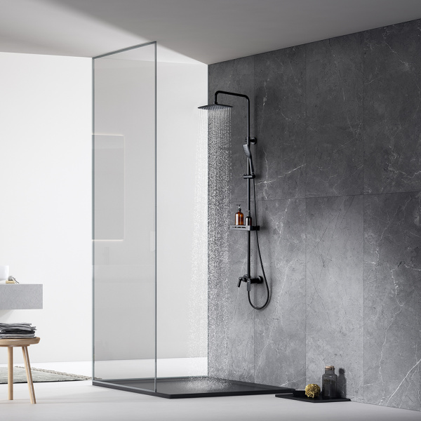 Душевая стойка Lemark Tropic LM7002BL черный матовый Душевая стойка Lemark Tropic LM7002BL черный матовый