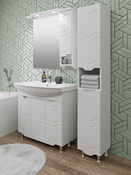 Тумба с раковиной Runo Стиль 00000001113+УТ000001523 85 см Тумба с раковиной Runo Стиль 00000001113+УТ000001523 85 см