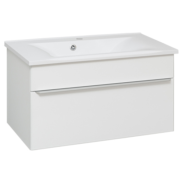 Тумба с раковиной Aqua de Marco Axioma 80 белая Тумба с раковиной Aqua de Marco Axioma 80 белая