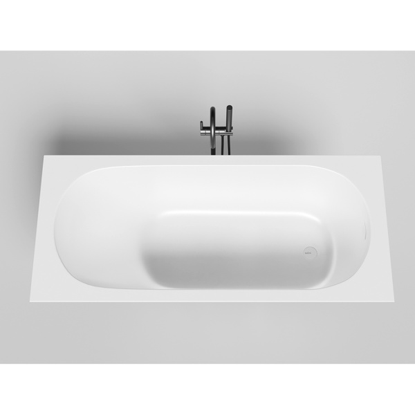 Ванна из искусственного камня Salini Ornella KIT S-Stone 170x75 белая матовая, с ножками