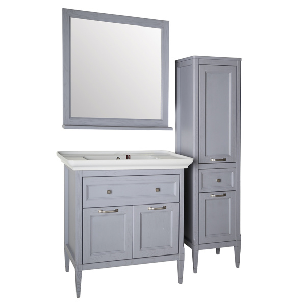 Тумба с раковиной ASB Wood Line Гранда 85 гриджио Тумба с раковиной ASB Wood Line Гранда 85 гриджио