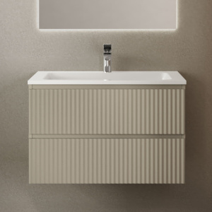 Тумба с раковиной RAVAL Coste 80 светло-коричневая