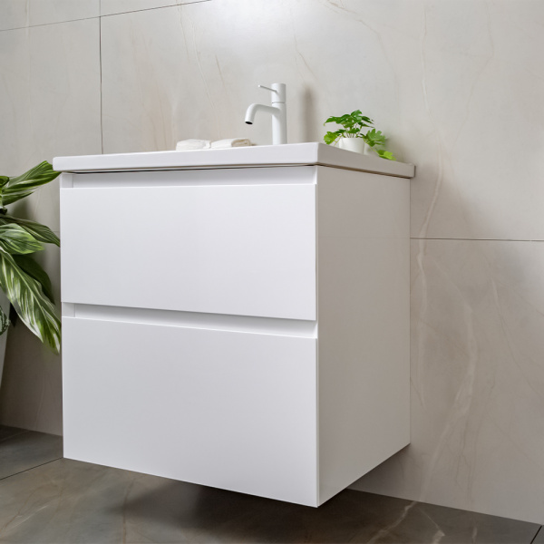 Тумба с раковиной AVS Гармония 60 белая (раковина 01 белая глянцевая) Тумба с раковиной AVS Гармония 60 белая (раковина 01 белая глянцевая)