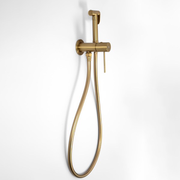 Гигиенический душ со смесителем AVS Slimmer брашированное золото Гигиенический душ со смесителем AVS Slimmer брашированное золото