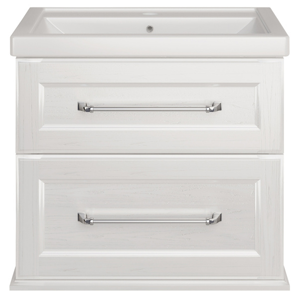 Тумба с раковиной ASB Wood Line Венеция 70 белая, патина серебро Тумба с раковиной ASB Wood Line Венеция 70 белая, патина серебро