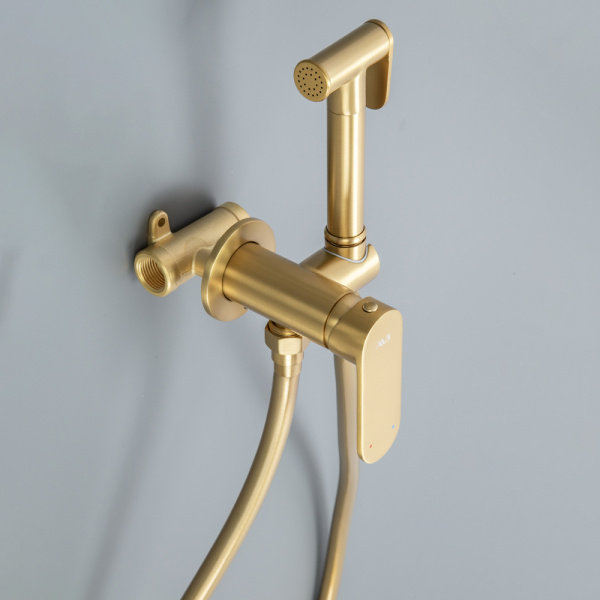 Гигиенический душ со смесителем AVS Beauty брашированное золото Гигиенический душ со смесителем AVS Beauty брашированное золото