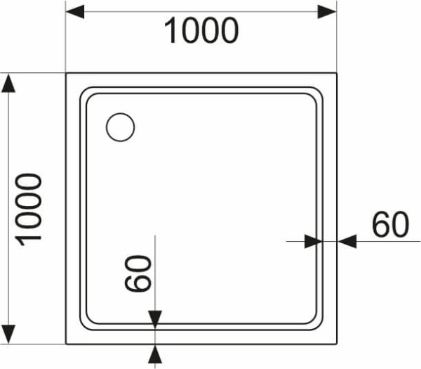 Душевой уголок AVS Фаворит 100x100 профиль хром, стекло прозрачное