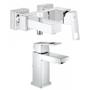 Комплект смесителей GROHE Eurocube 23127000+23140000 хром