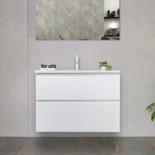 Тумба с раковиной AVS Гармония 80 белая (раковина 01 белая глянцевая) Тумба с раковиной AVS Гармония 80 белая (раковина 01 белая глянцевая)