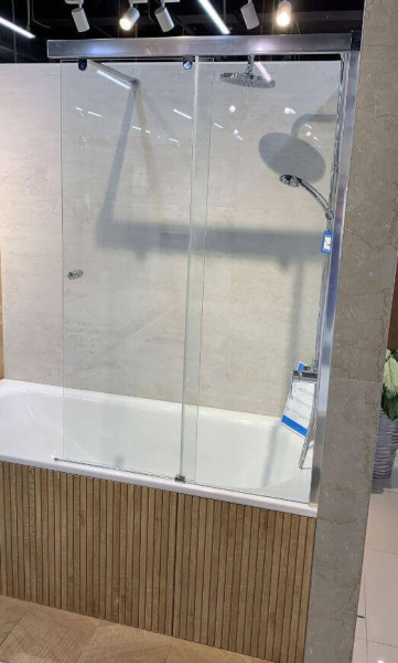 Шторка на ванну AVS Перла 100 R профиль хром, стекло прозрачное Шторка на ванну AVS Перла 100 R профиль хром, стекло прозрачное