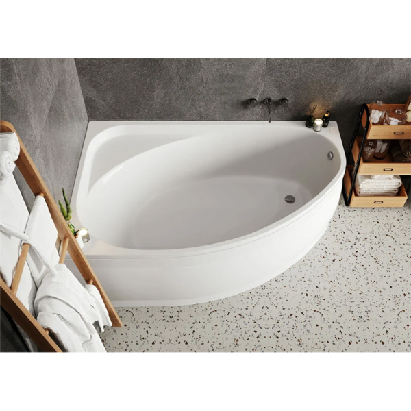 Акриловая ванна Vagnerplast Hapi 170x110 L белая, с каркасом и экраном Акриловая ванна Vagnerplast Hapi 170x110 L белая, с каркасом и экраном